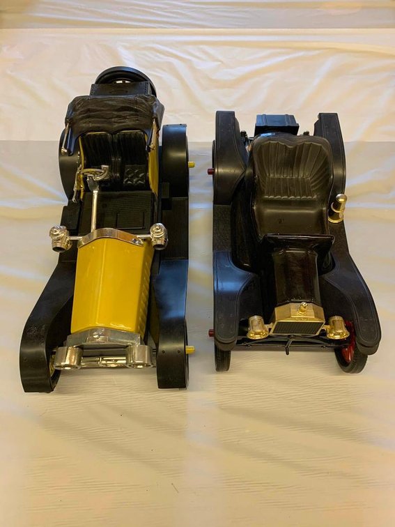 2 Vintage car decanters