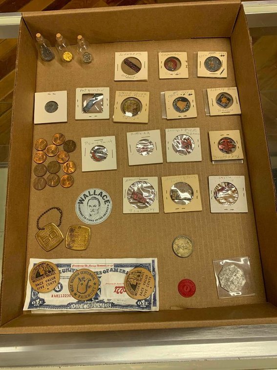 Collection of old tobacco advert pins