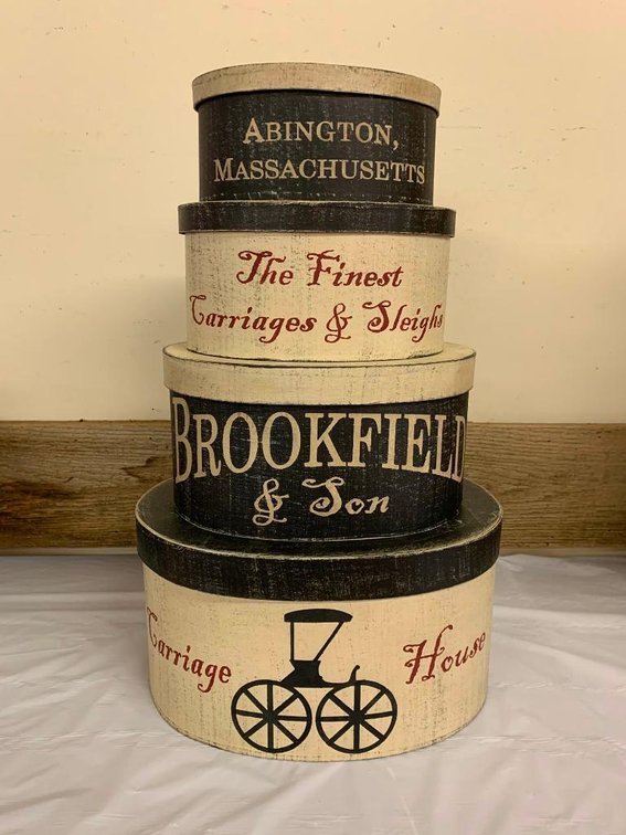 Group of decorative nesting boxes