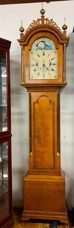 D.R. Dimes Northwood antique grandfather clock w/ key
