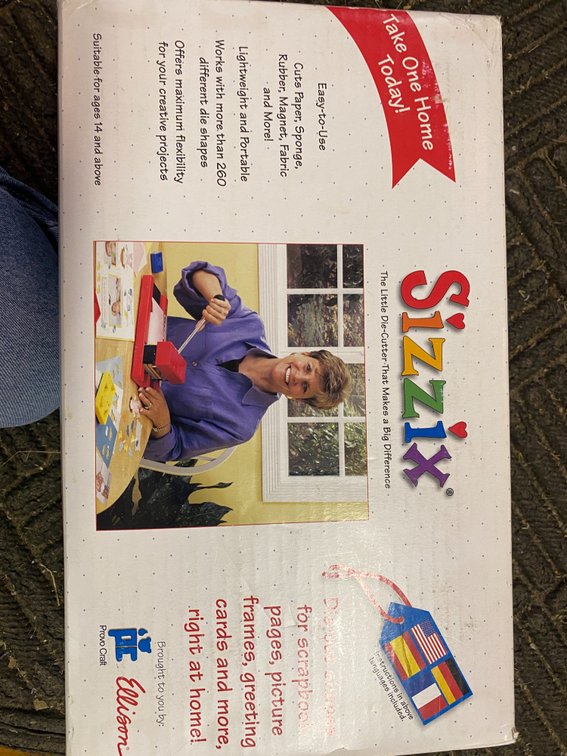Sizzix die cut machine