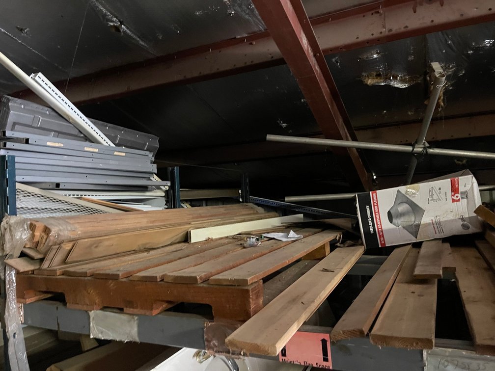 Assortment of wood/chimney