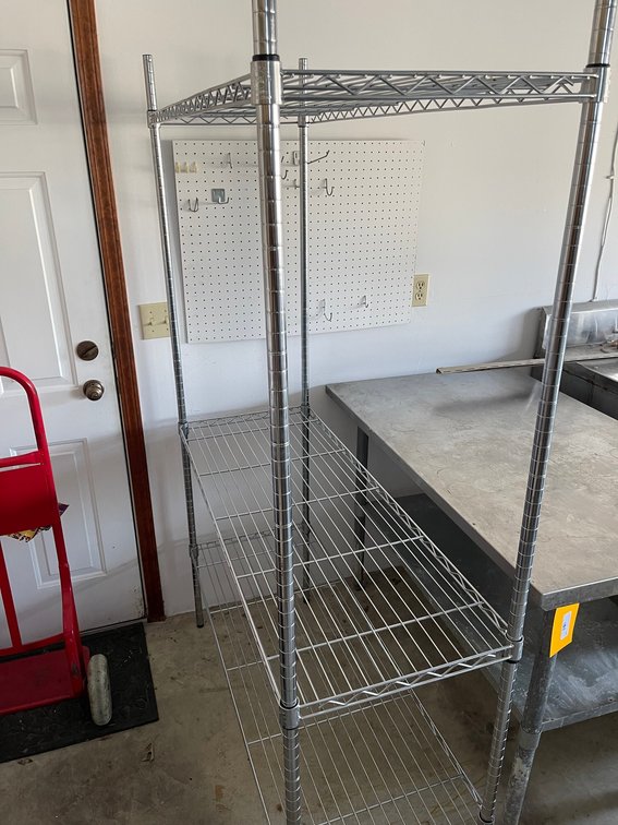 Steel shelf
