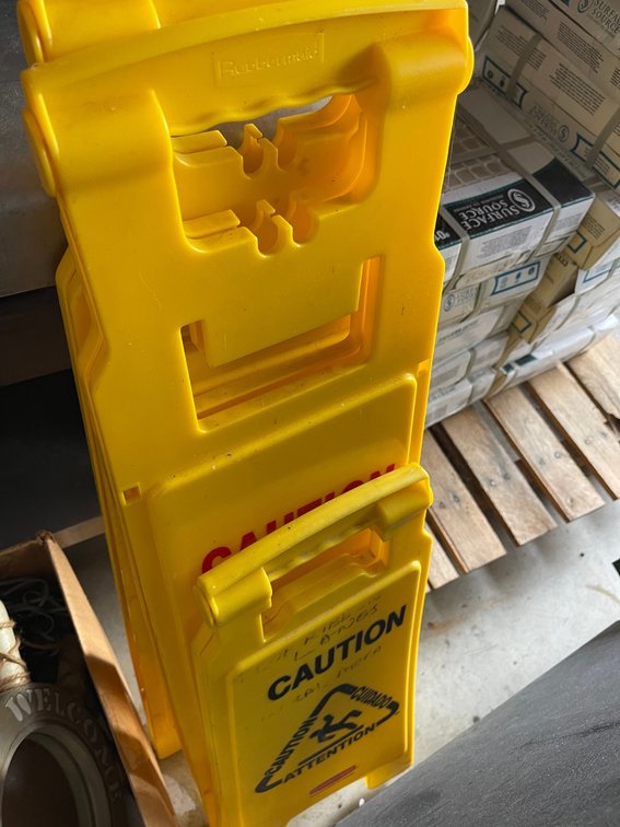 Caution signs