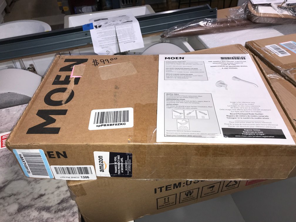 Moen 1-handle chrome tub filler