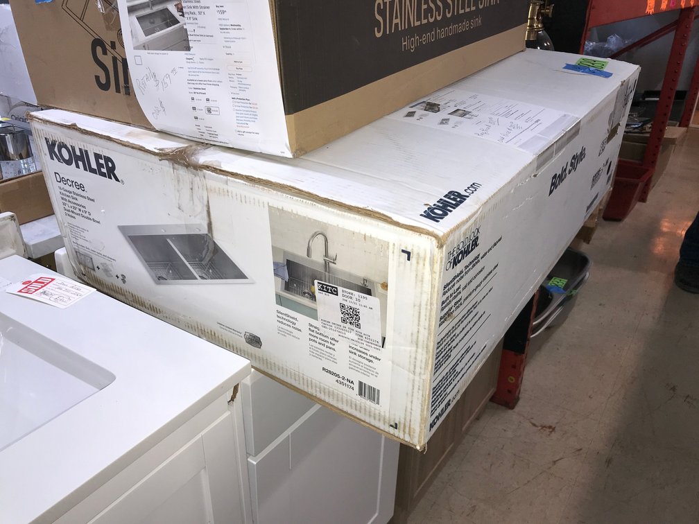 Kohler dual-mount stainless sink