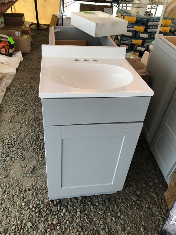 18" Vanity base and top