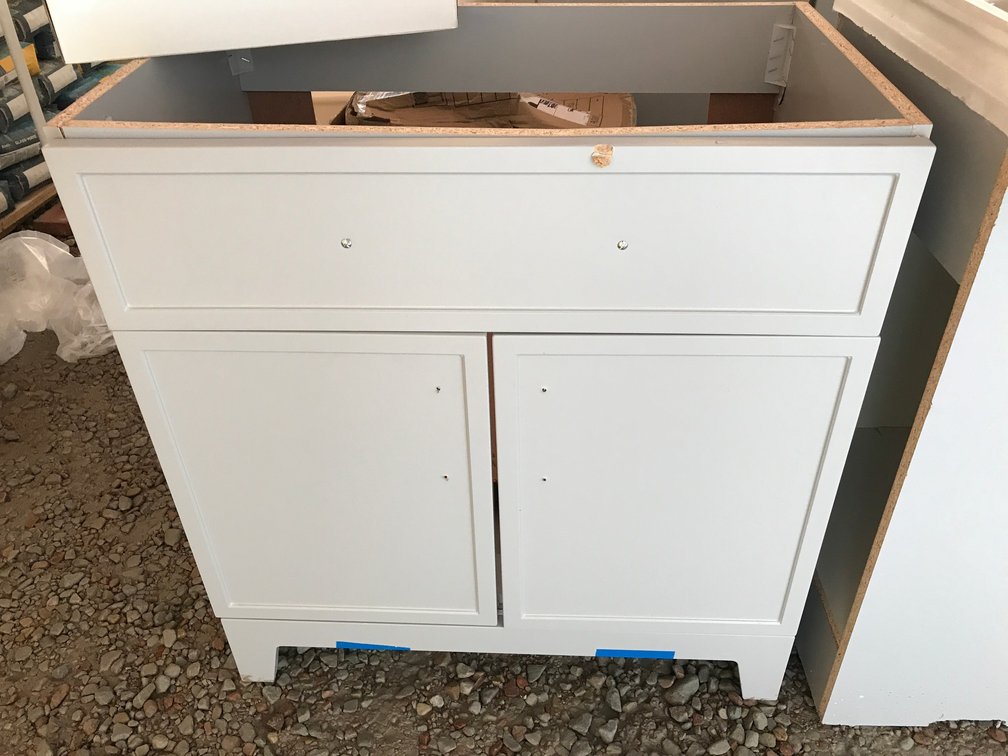 30" Vanity base w/ damage