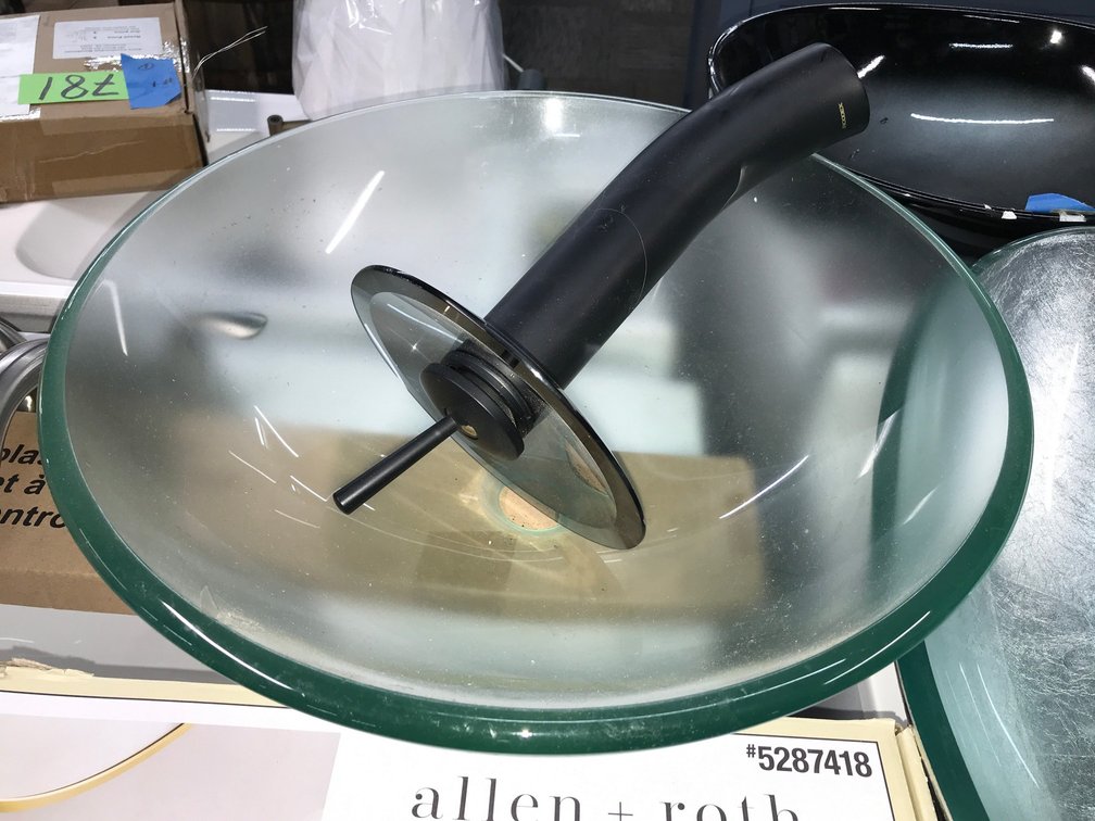 Allen and Roth black faucet