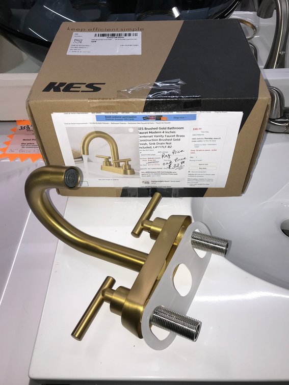 Keep Efficient Simple gold vanity faucet