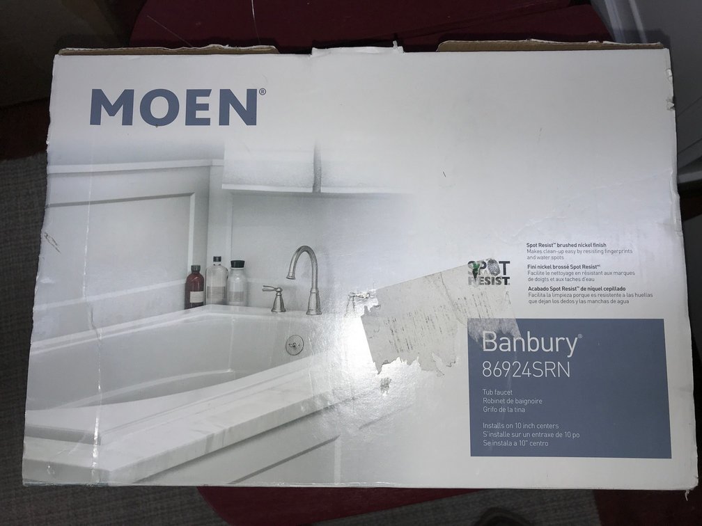 Moen Bunbury tub filler