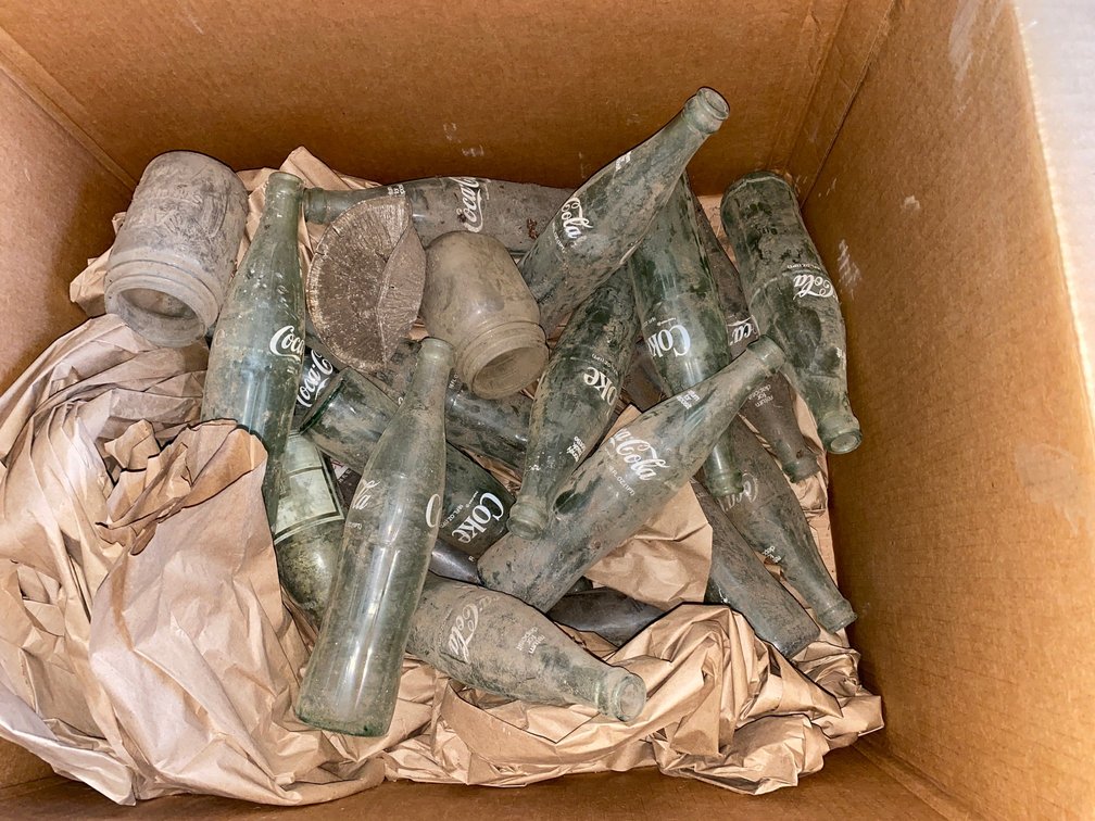 Assorted Antique Coke Bottles
