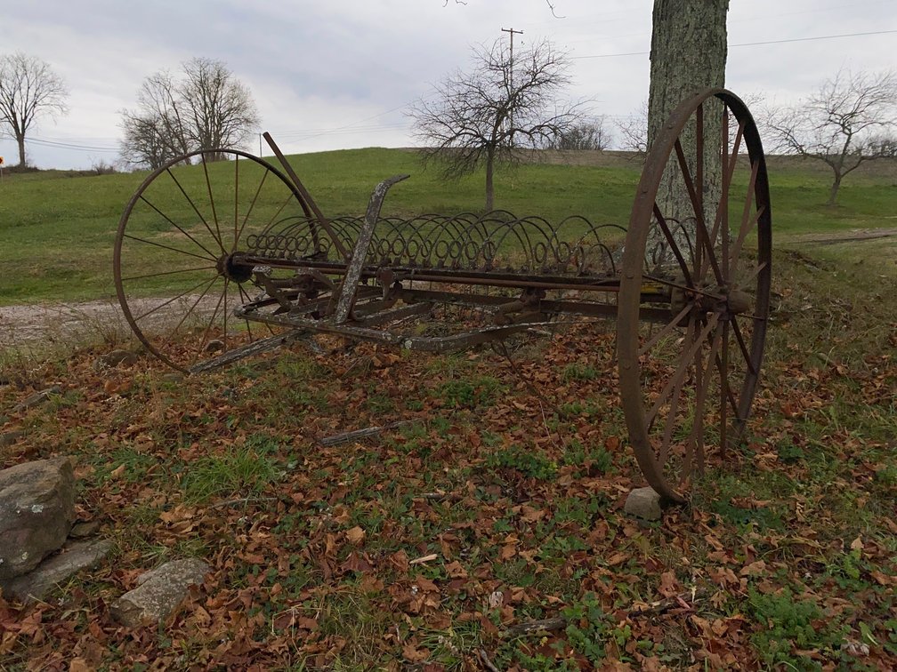 Antique Pull Behind Rake