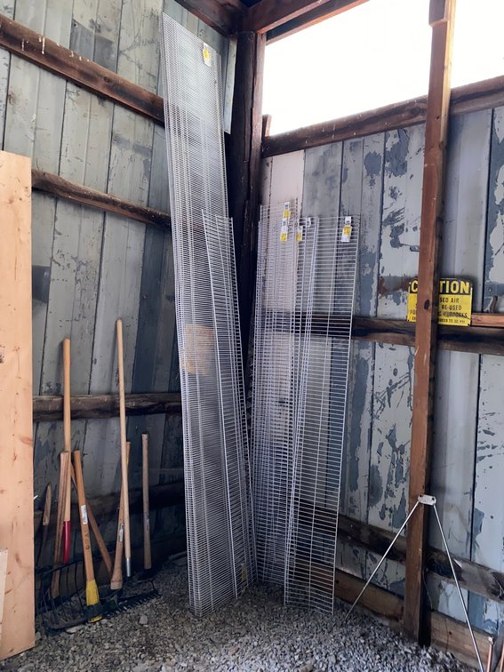 2-12ft White Shelves, 5-8ft Shelves