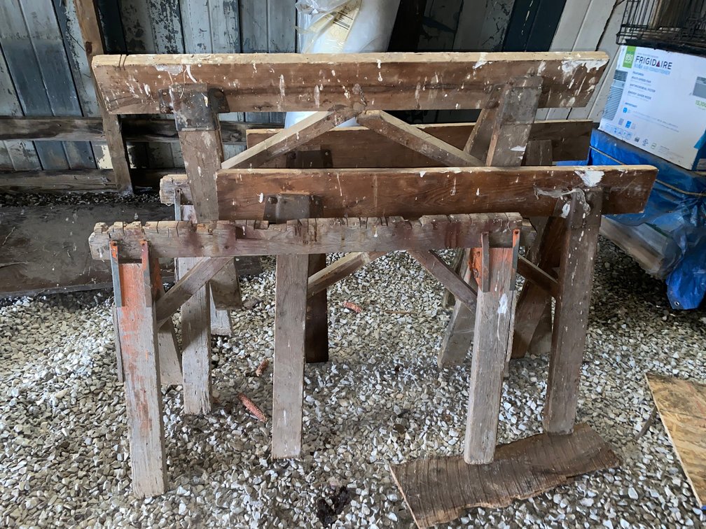 5 Wooden Saw Horses