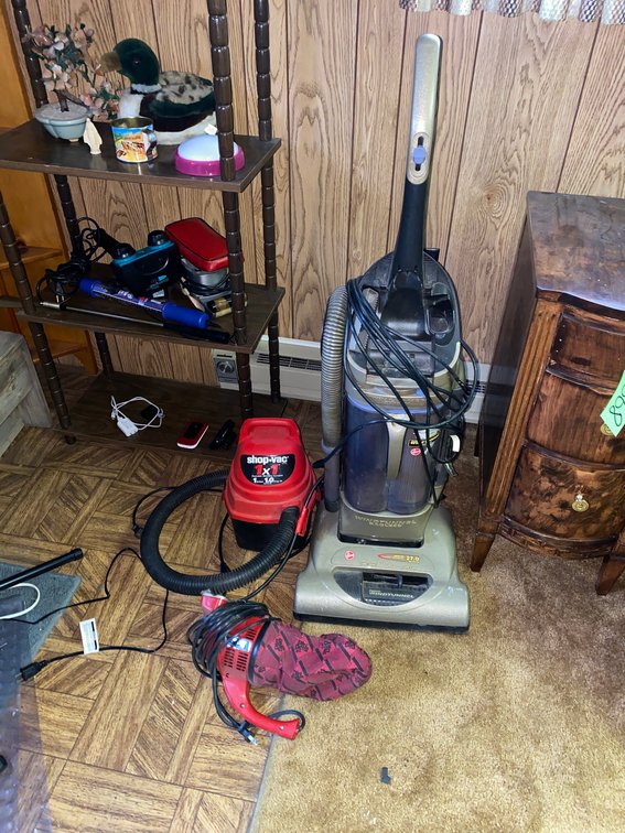 Hoover Wind Tunnel vac, Dirt Devil  hand vac, 1-gal. shop vac