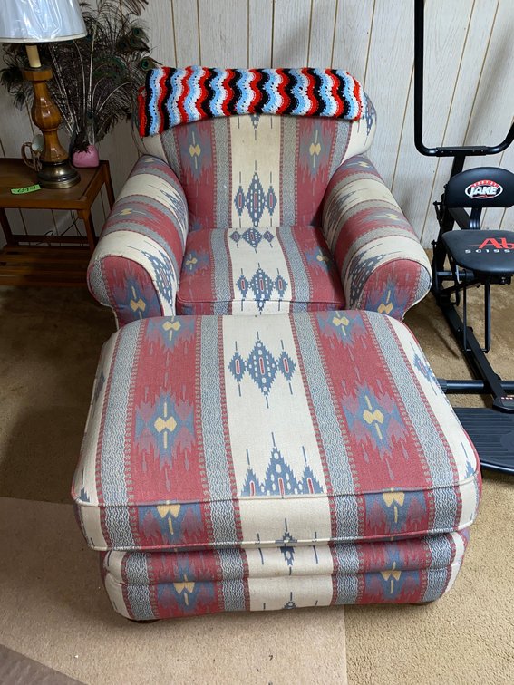 Chair and ottoman