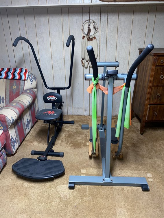 Body by Jake Ab Scissor and Sky Trek exercise machine