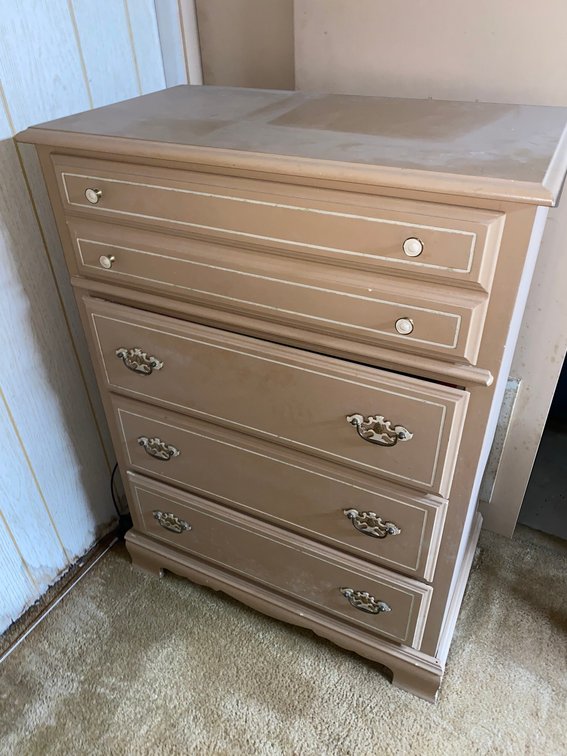 Bassett chest of drawers and shelf