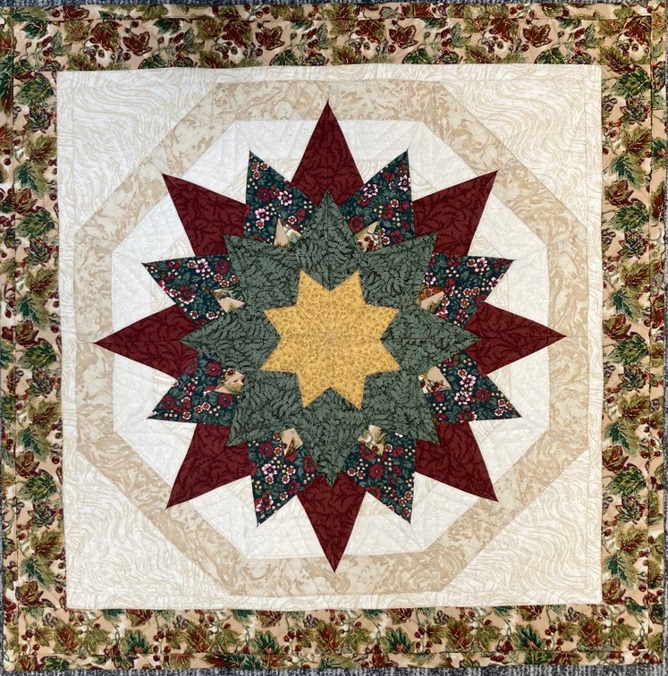 Quilt: Kaleidoscope star
