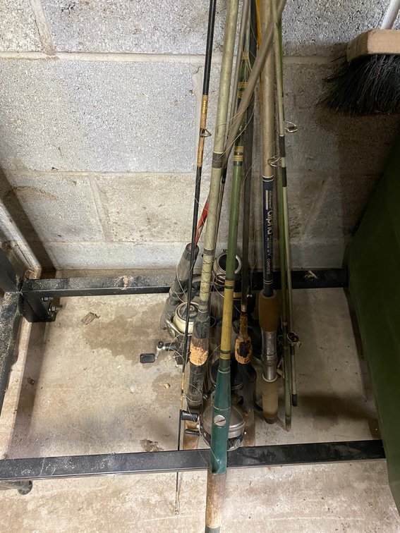 Several fishing poles