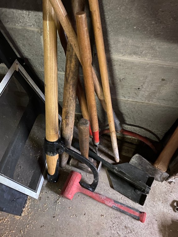 Cant hook and other lawn and garden items