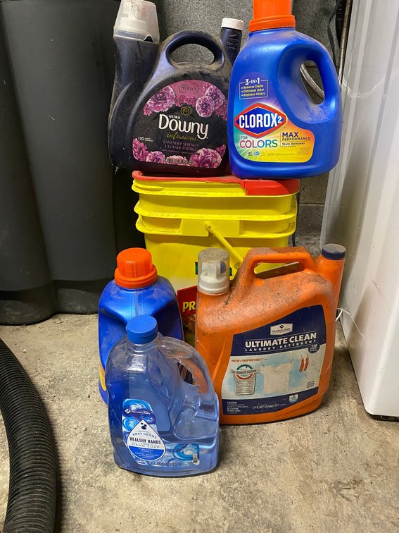 Laundry cleaner and toilet tissue
