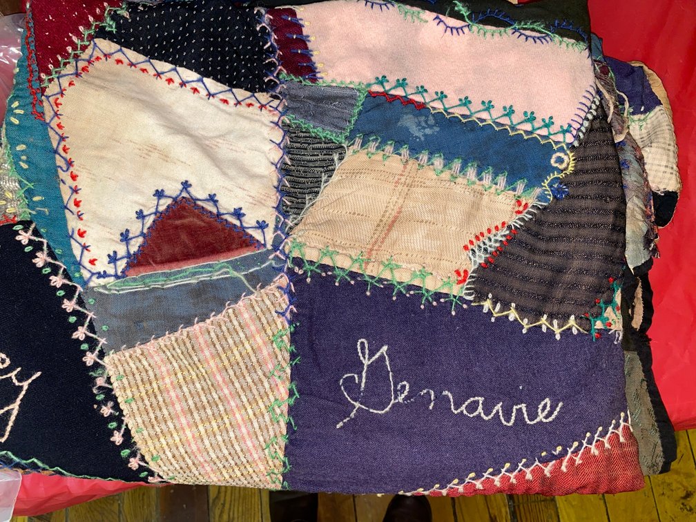 Much loved crazy quilt
