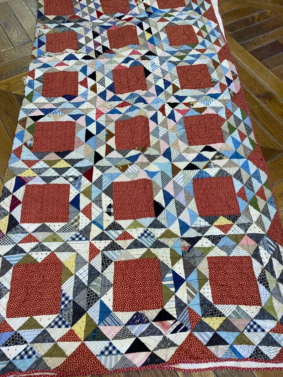 Handstitched quilt
