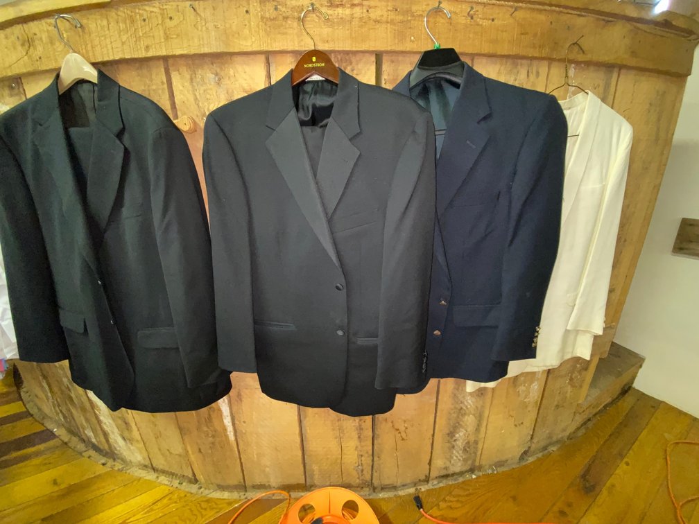 Tuxedo by Joseph Abboud waist 40, length 30", jacket size unknown