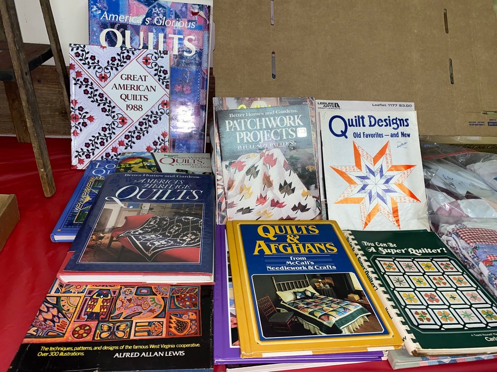 Large collection of quilting books