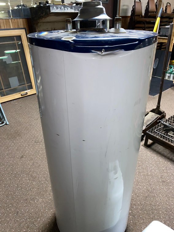 Natural gas hot water tank, used