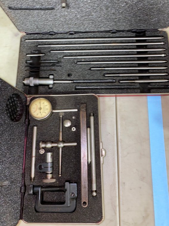 Two boxes of Starrett gauges one box of central