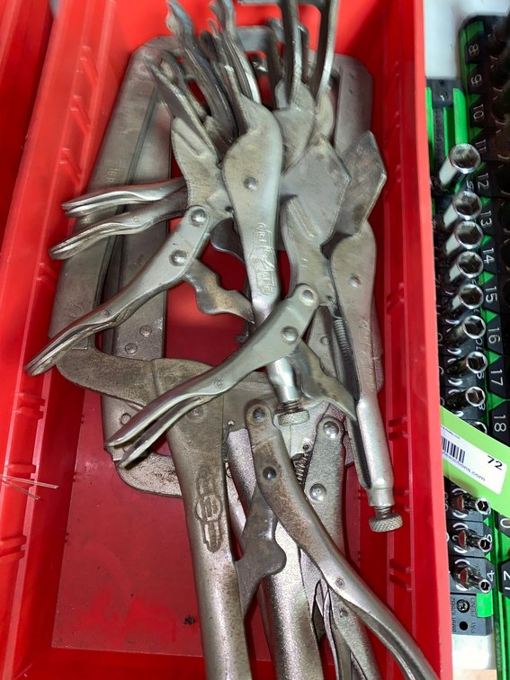 Container of pliers