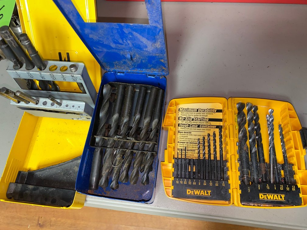 Assortment of drill bits