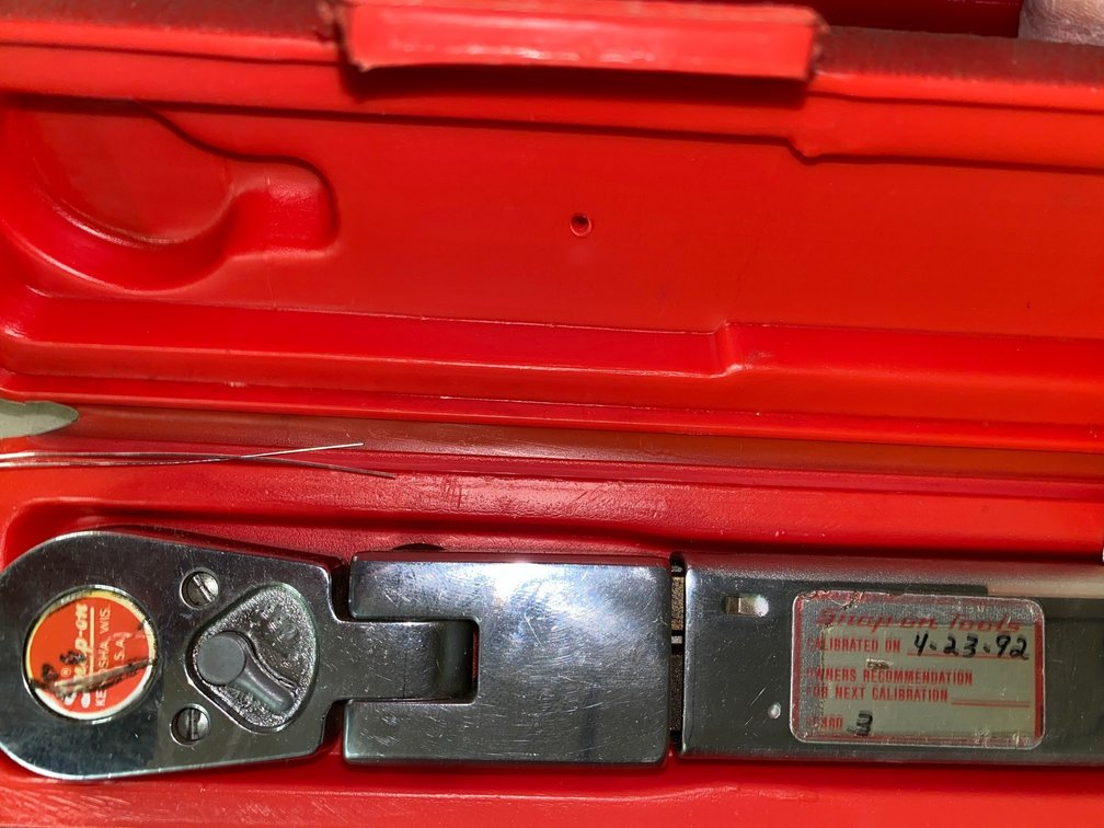 Snap-on torque wrench