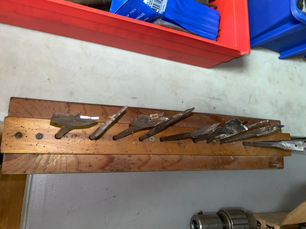 Assorted of wood bits