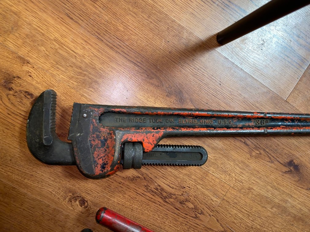 36" Ridgid pipe wrench