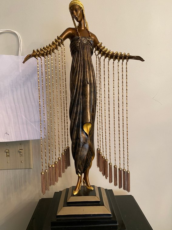 Erte New York/Russian 1892-1900 bronze titled Zobeide by Romain de Tirtoff 44/375