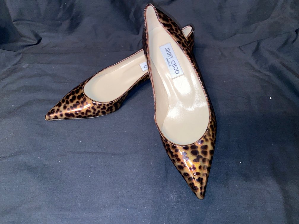 Ladies Jimmy Choo shoes in leopard print size 38 (European size)