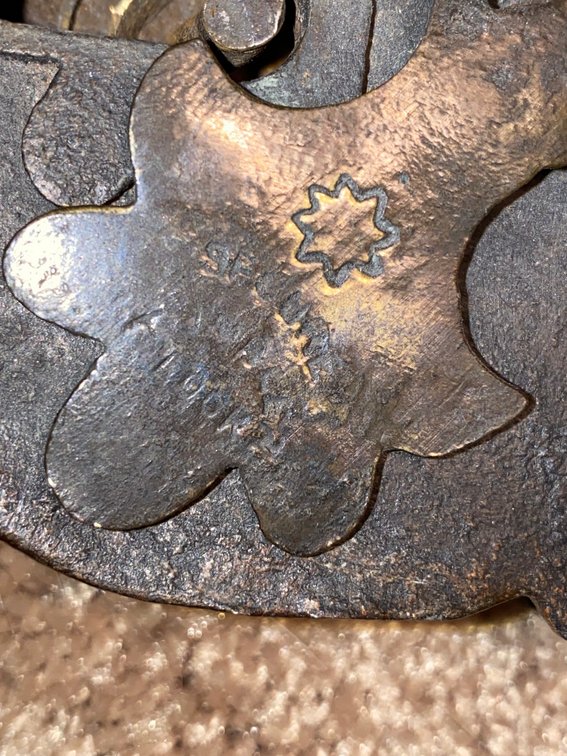Antique lock with key