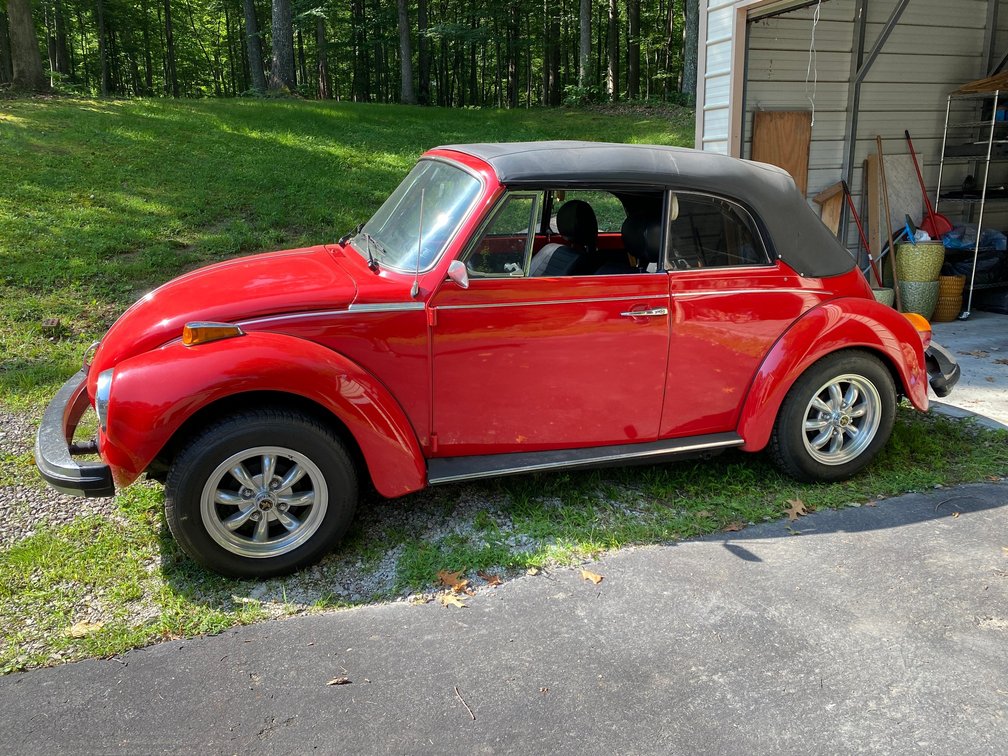 1978 Volkswagen convertible, manual transmission