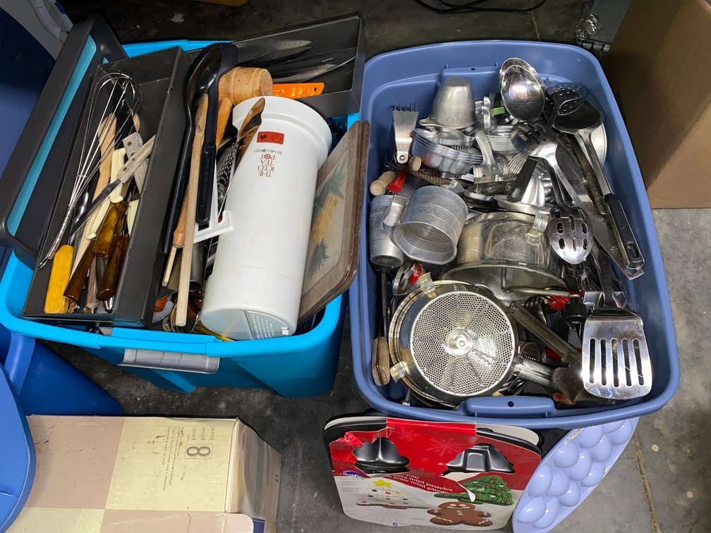 Kitchen utensils and other items