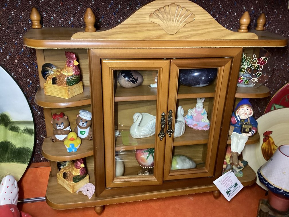 Wood Knick Knack Cabinet