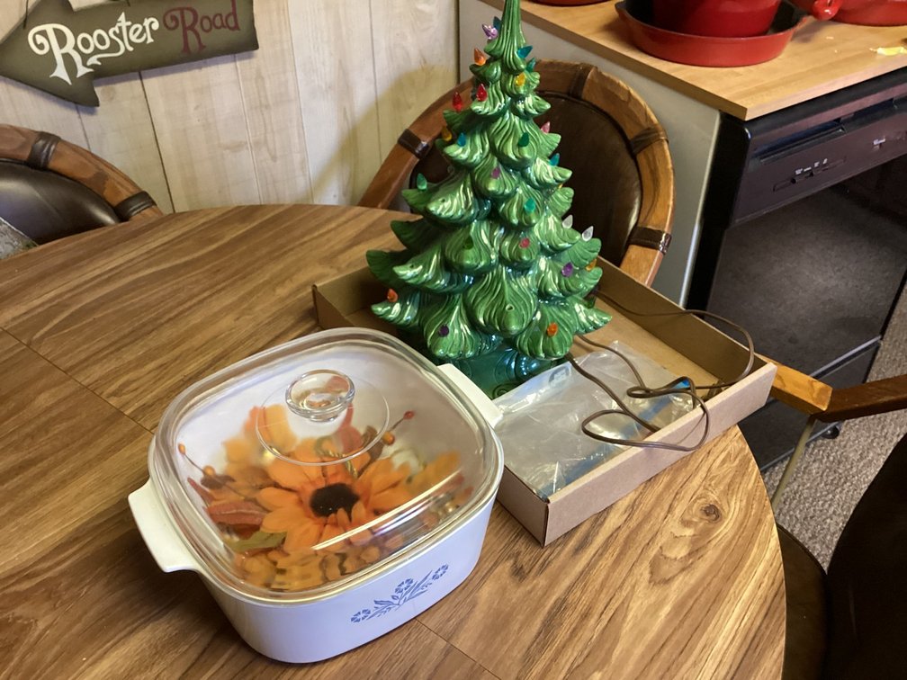 Christmas Tree and Casserole