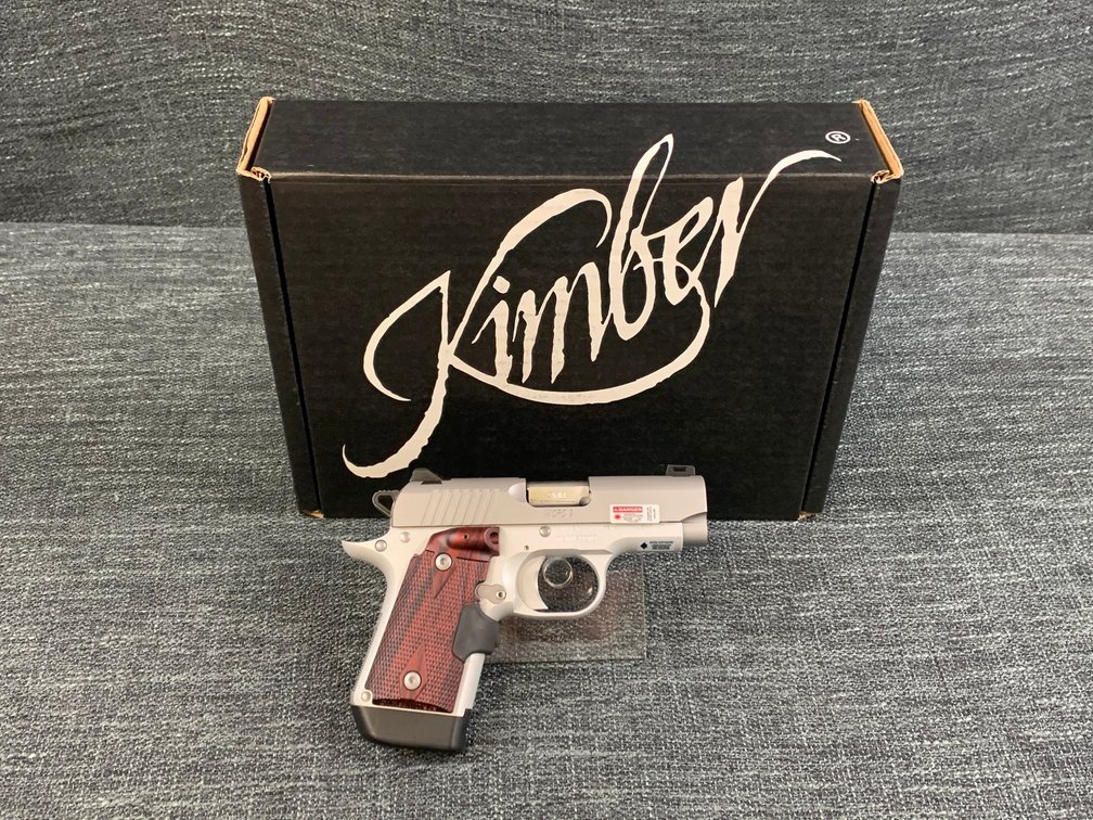 [75]  Kimber Micro 9 Stainless Rosewood LG 9mm | SN: TB0059209