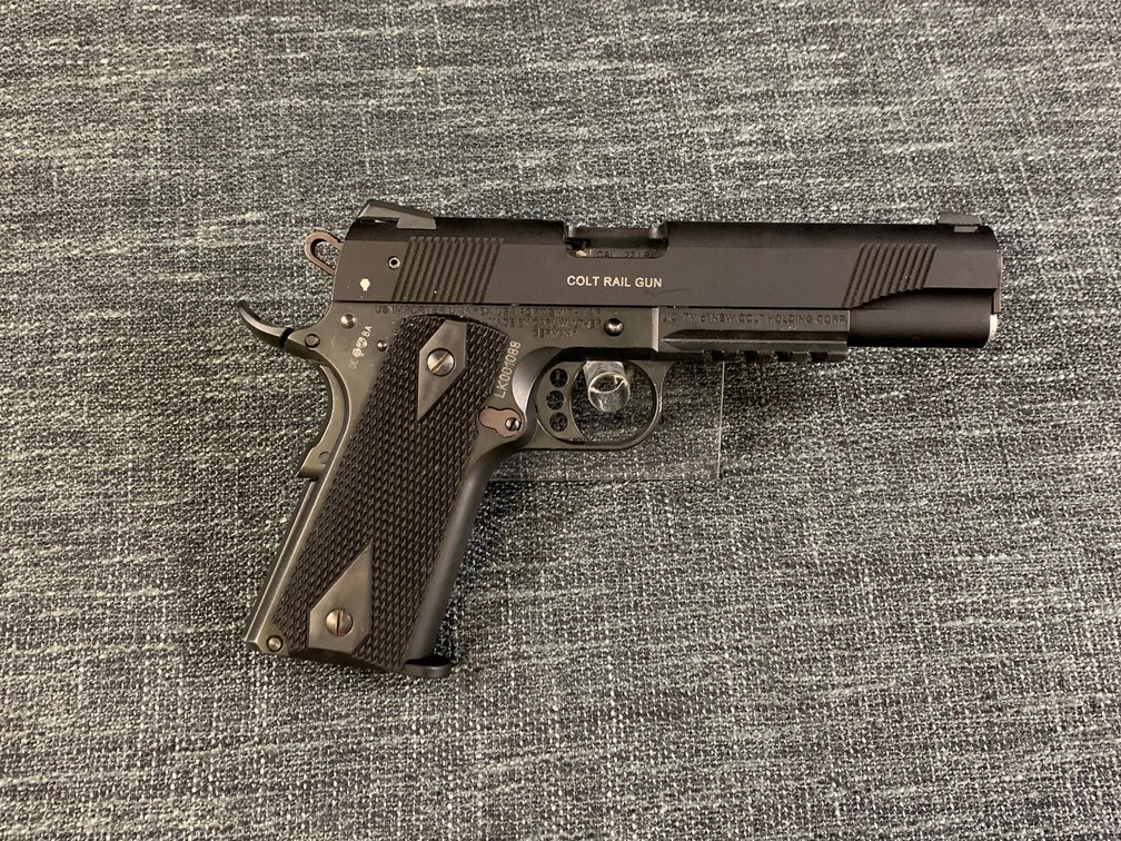 [28]  Colt Government Model Rail Gun .22 LR | SN: LK001088