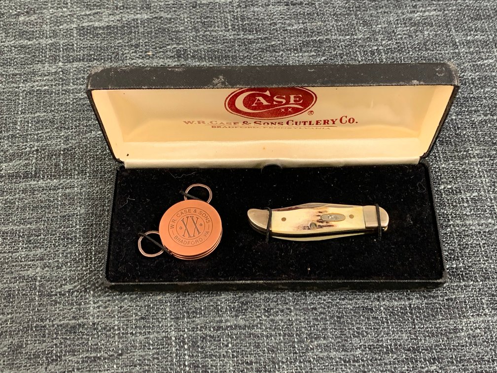 [38] Case Stag Handle Pocket Knife with Box