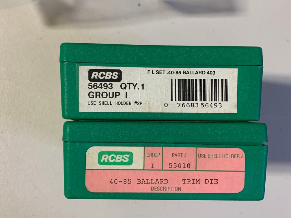 [329] Two RCBS Dies - .40-85 Ballard