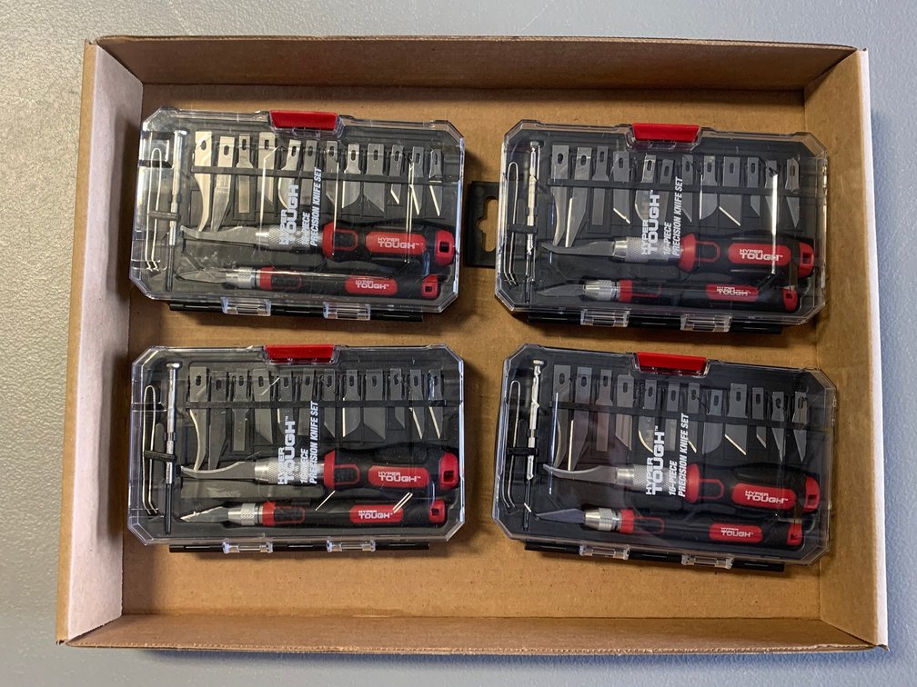 [64] Four Sets of Hyper Tough Precision Knives